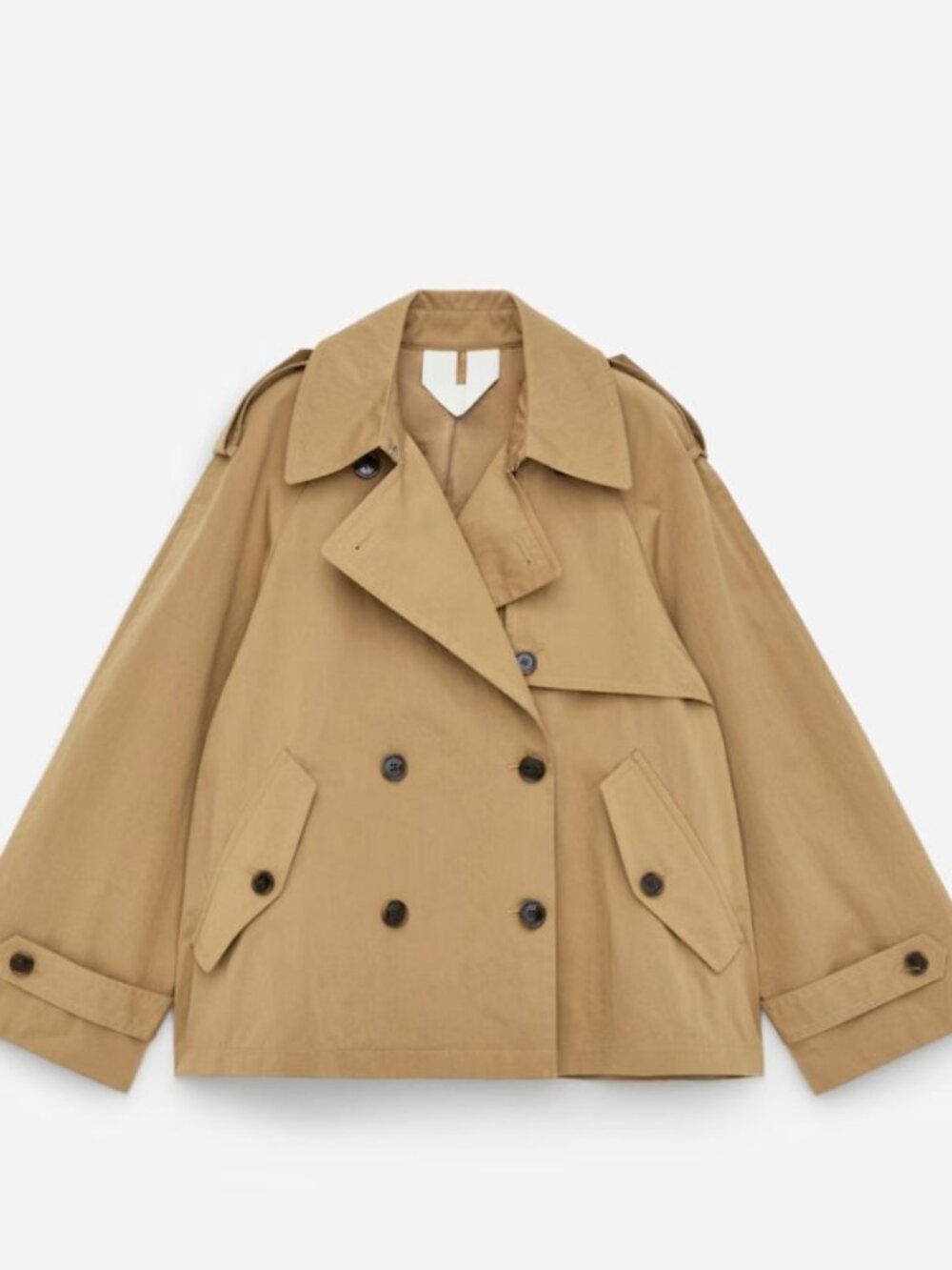 ARKET Short Trench Jacket Beige M